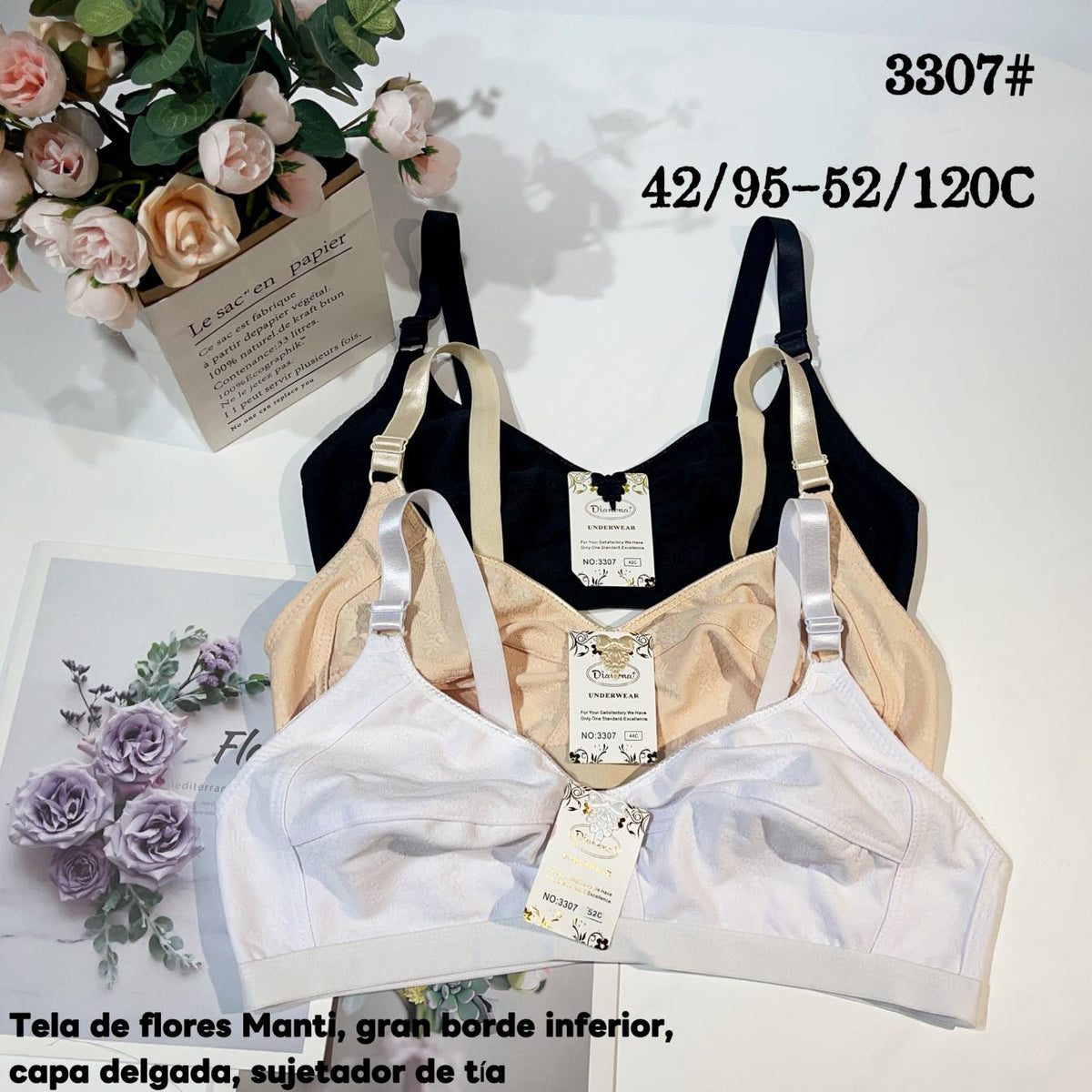 Full-Cup Wireless Bra - Style 3307